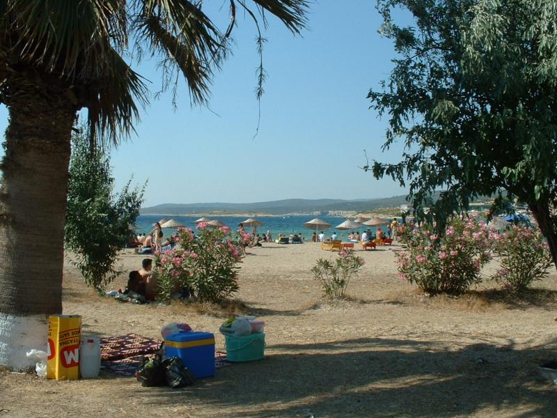 La plage près de l'hôtel